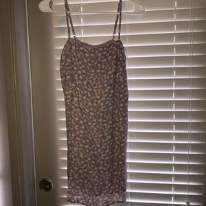 Purple spaghetti stap dress